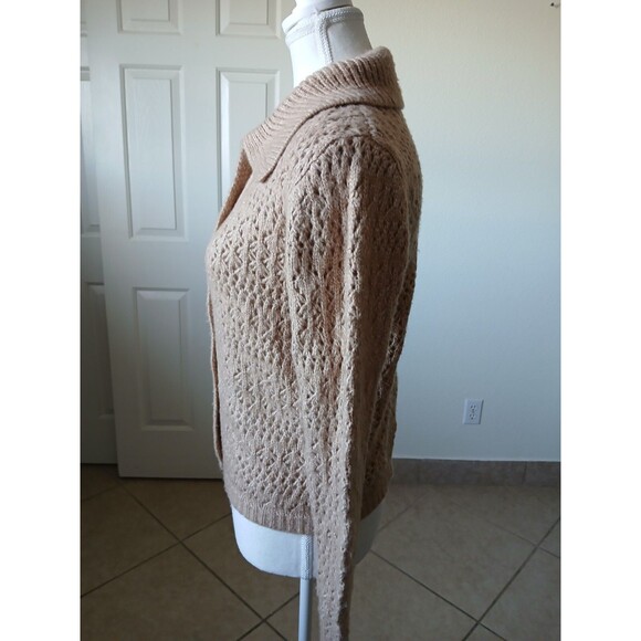 Joie Women’s Beige Knit Cardigan Sweater XS Button Up Collared Long Sleeve - Picture 5 of 16